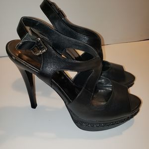 Carlos Santana platform leather pumps 9
